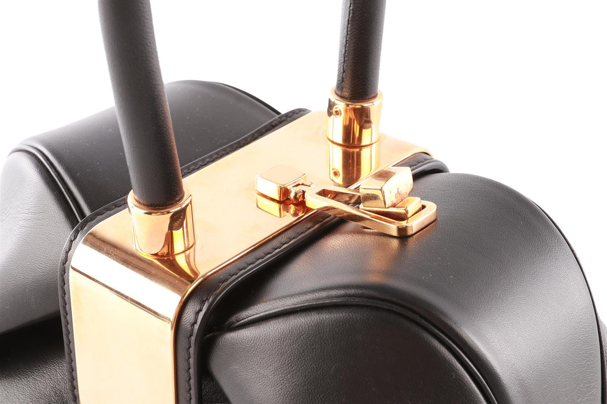 GABRIELA HEARST BLACK NINA LEATHER TOTE BAG