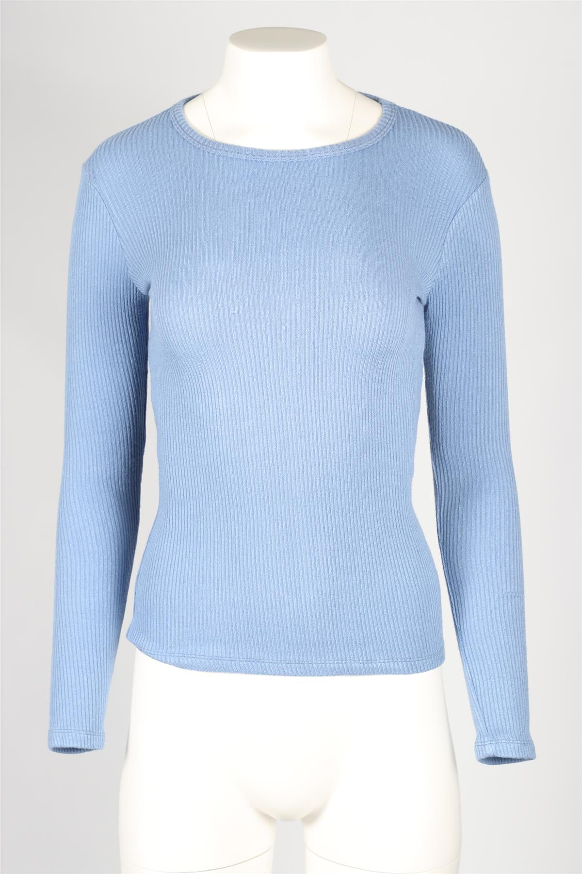 SABLYN BLUE KNIT TOP SMALL