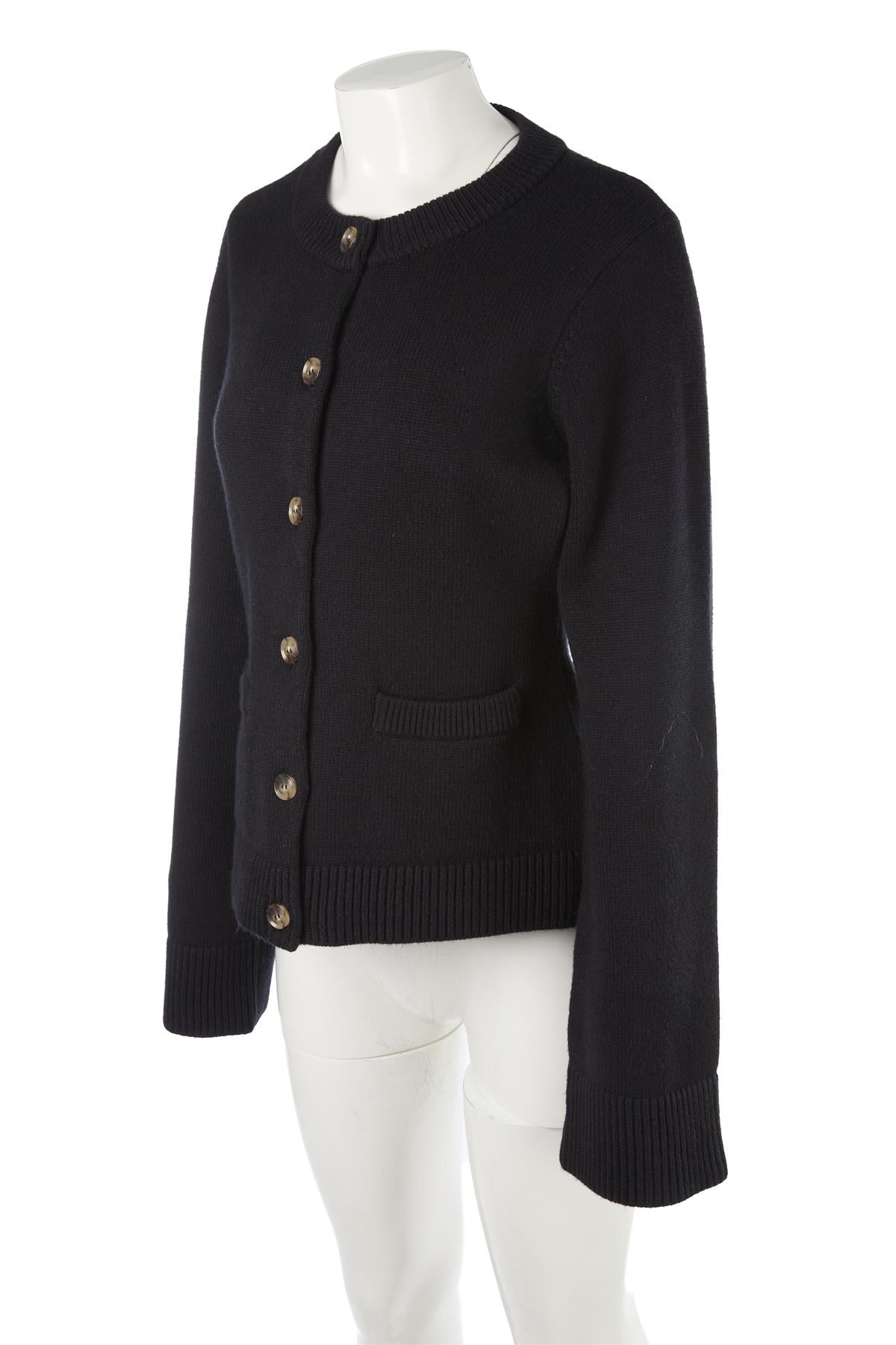 GOOD AMERICA BLACK KNIT CARDIGAN MEDIUM
