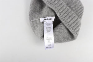 RE/DONE GREY CASHMERE BEANIE