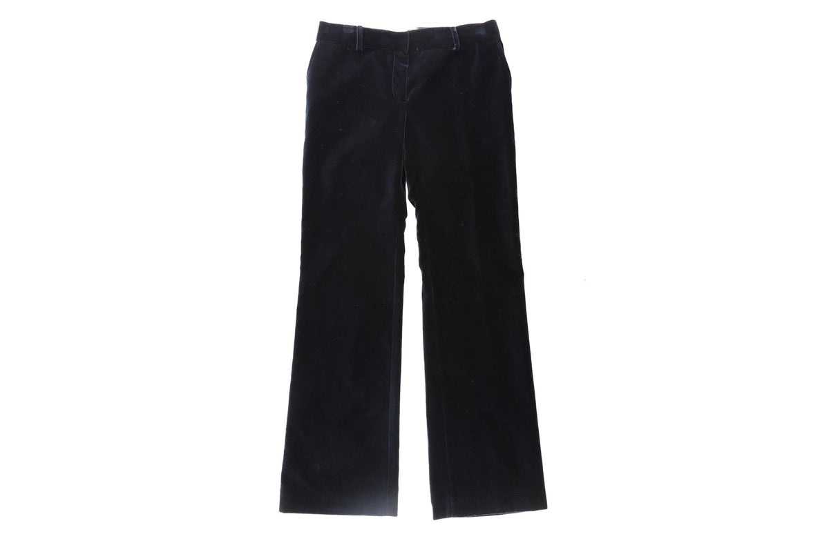 BELLA FREUD BLUE VELVET FLARED PANTS UK 8