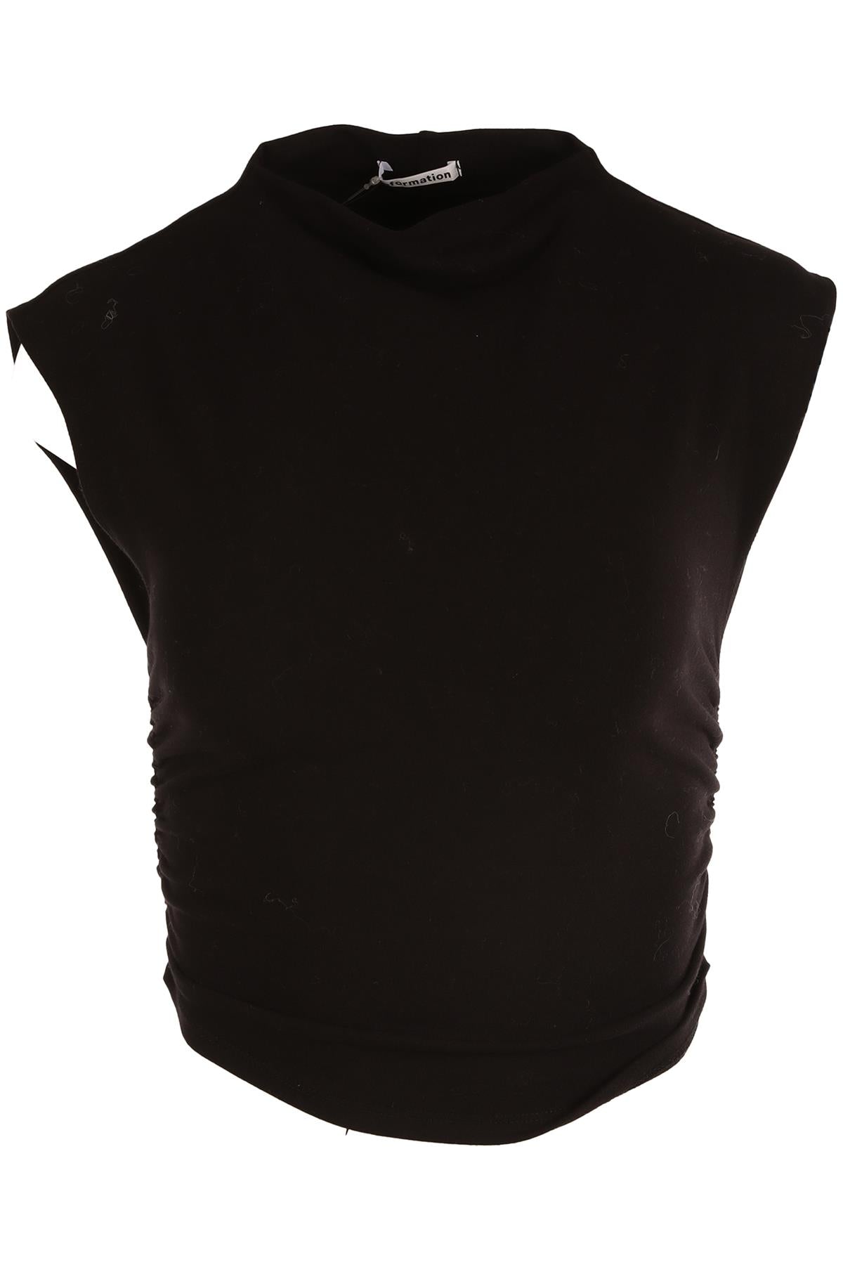 REFORMATION BLACK COTTON TOP SMALL