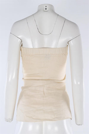 DISSH BEIGE LINEN TOP AU 8 UK 8