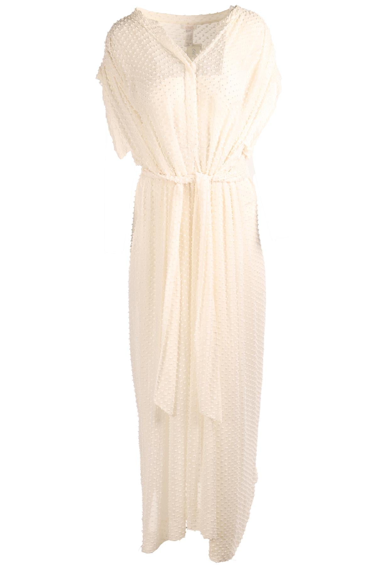 ERES WHITE SILK MAXI DRESS SMALL/MEDIUM UK 8-10