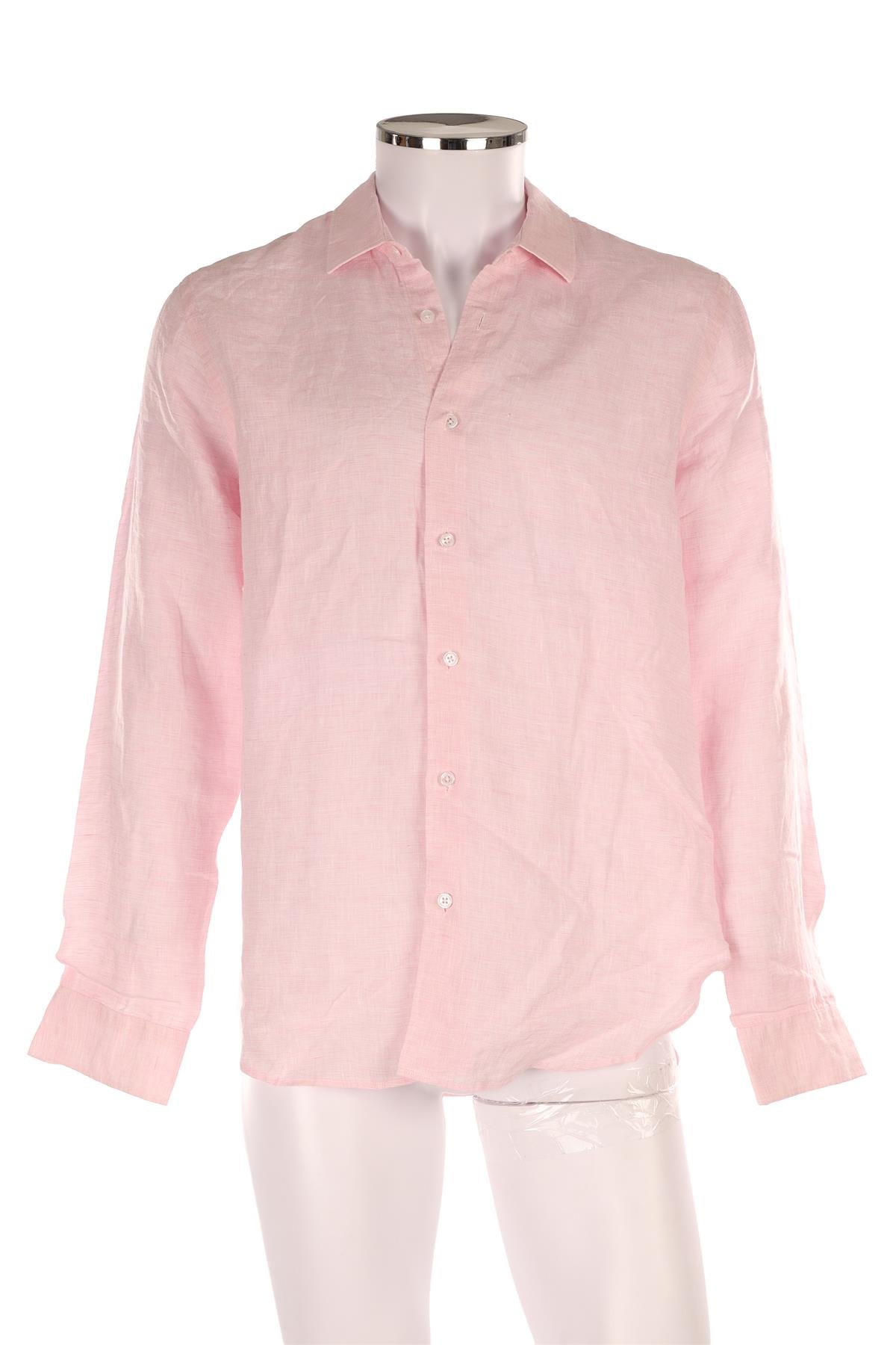 ORLEBAR BROWN PINK MEN'S LINEN SHIRT MEDIUM