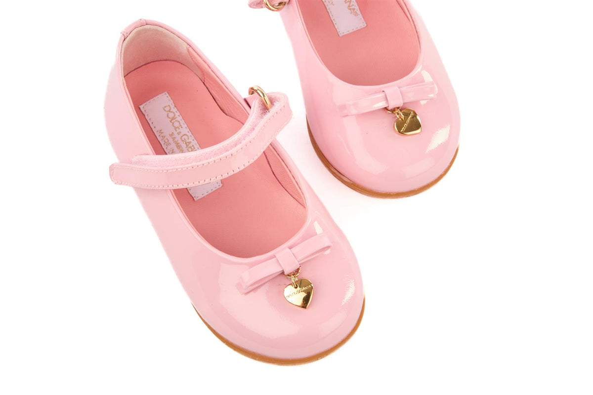 DOLCE & GABBANA PINK KIDS GIRLS BALLET FLATS EU 20 UK 3 US 4