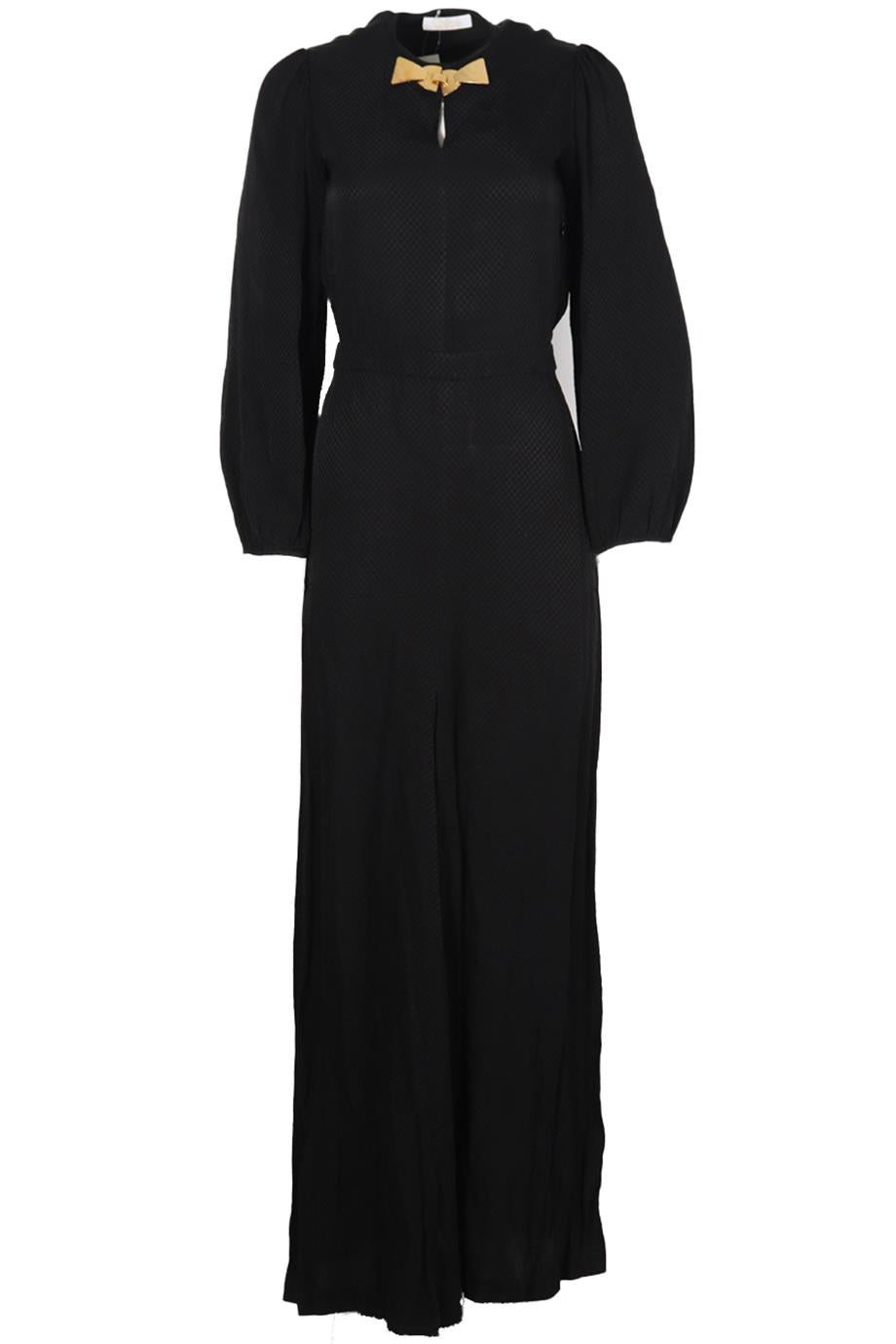 CHLOÉ EMBELLISHED SATIN MAXI DRESS FR 34 UK 6