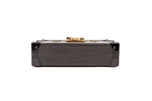 LOUIS VUITTON BLACK 2017 PETITE MALLE EPI LEATHER CLUTCH