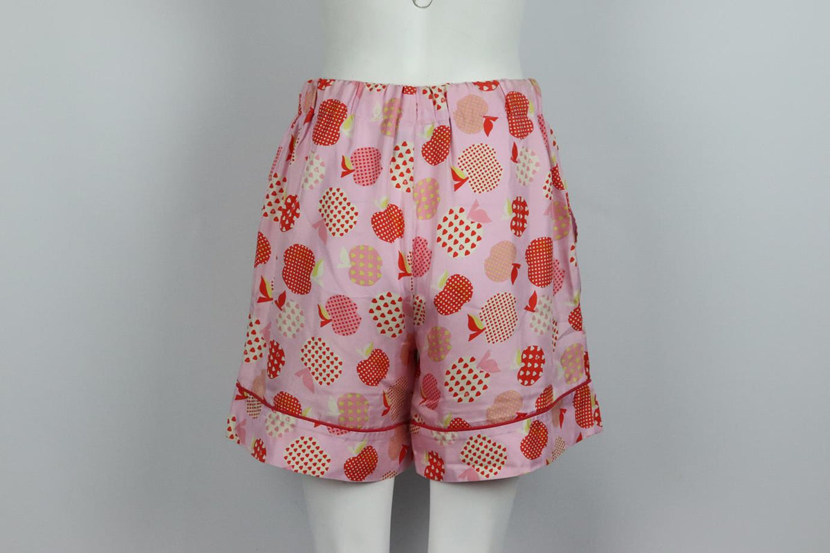 GUCCI PRINTED SILK TWILL SHORTS IT 42 UK 10