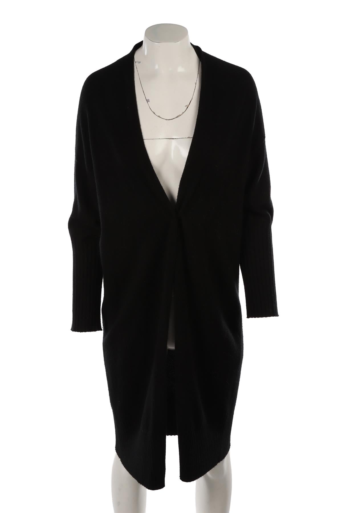 Black Wool Cardigan