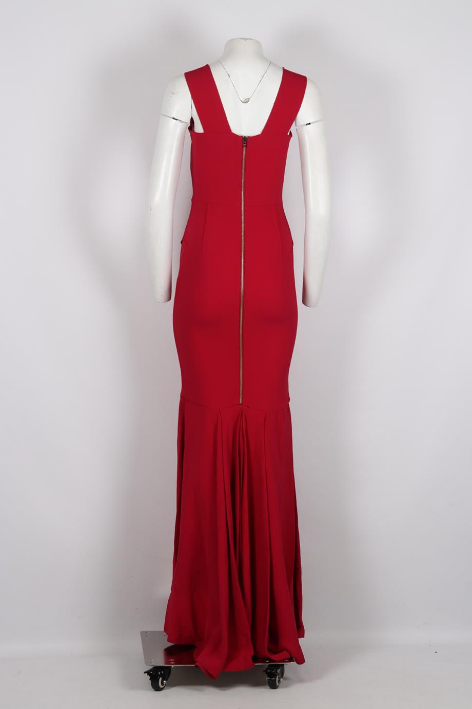 ROLAND MOURET ORPHEUS STRETCH CREPE GOWN UK 10