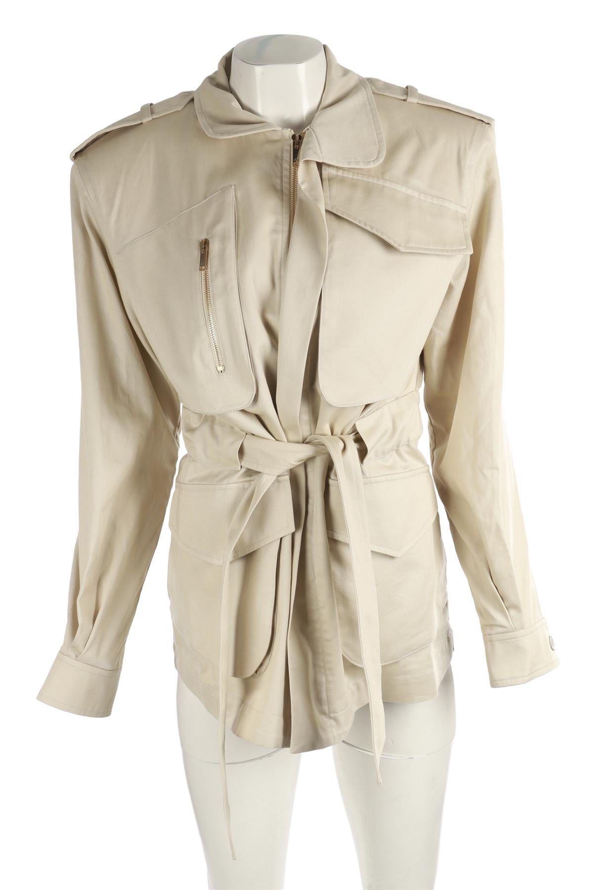ALEXANDRE VAUTHIER BEIGE COTTON JACKET FR 36 UK 8