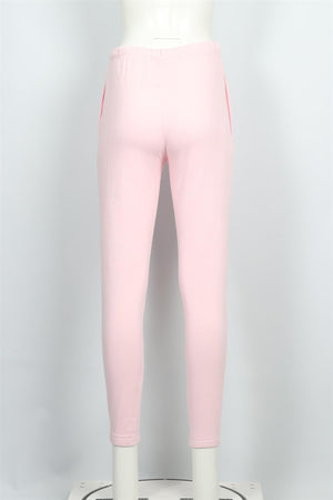 C BONZ PINK COTTON TRACK PANTS SMALL