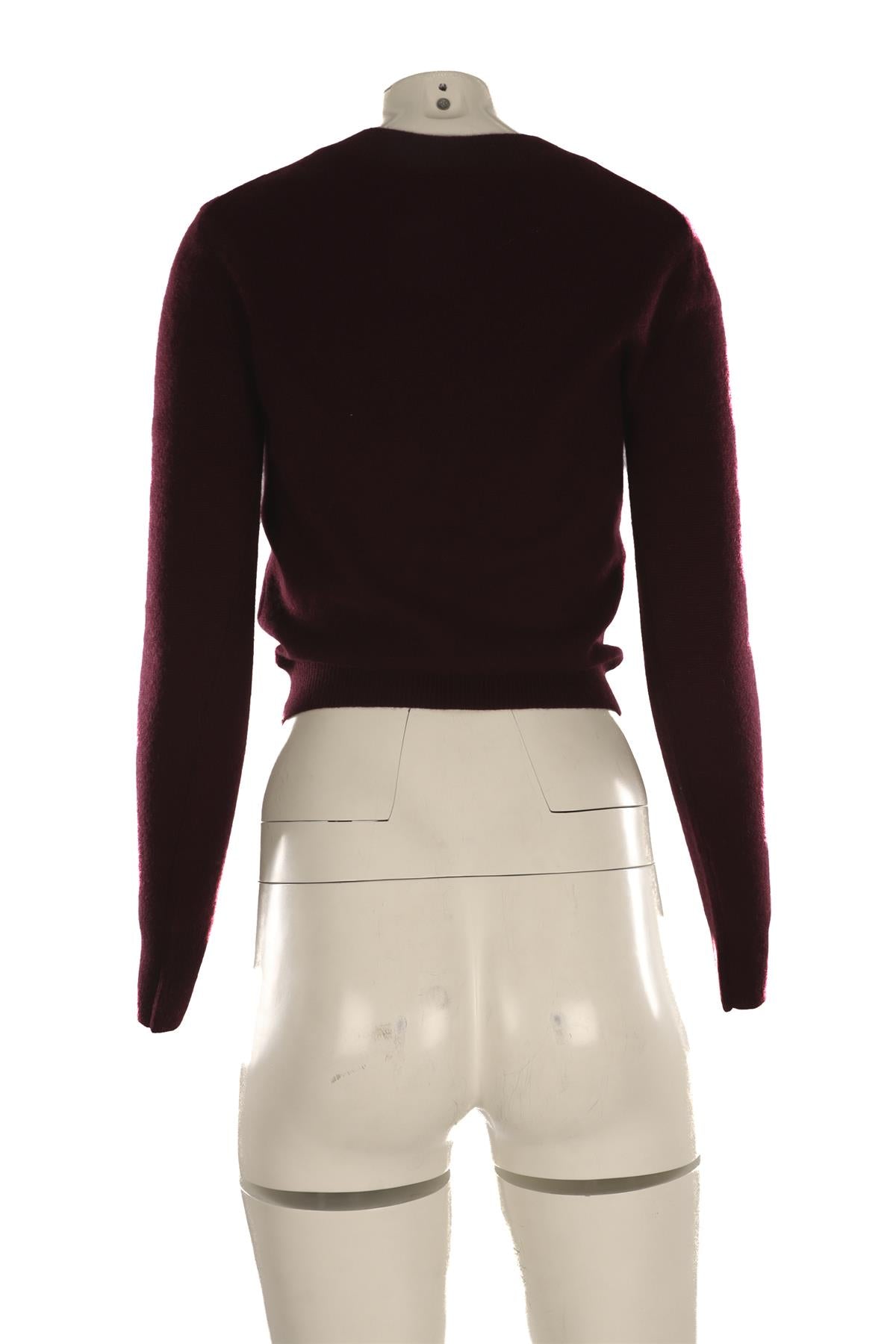 ETERNE BURGUNDY CASHMERE SWEATER XS/S