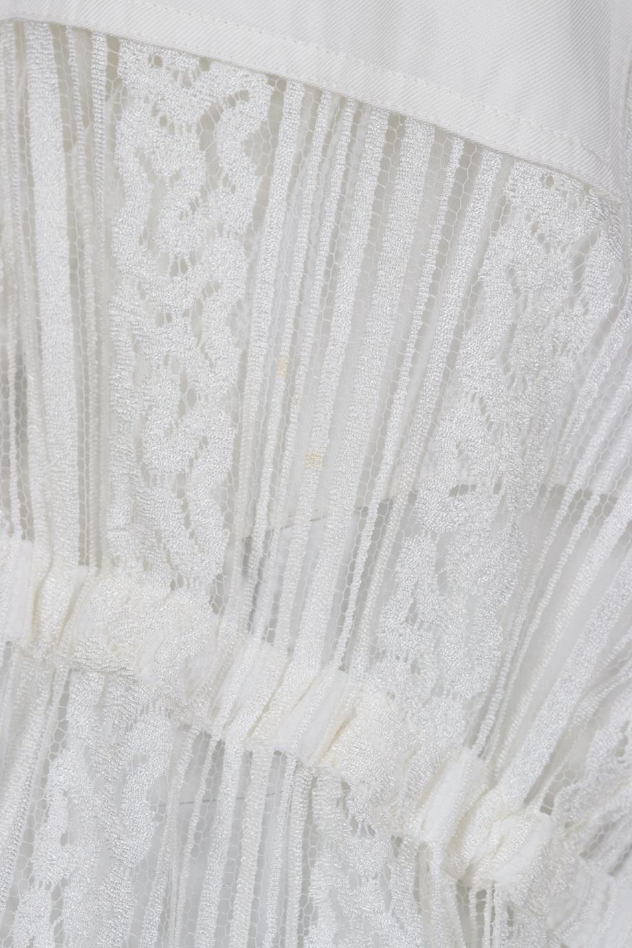 CHLOÉ LACE AND CREPE TOP FR 34 UK 6