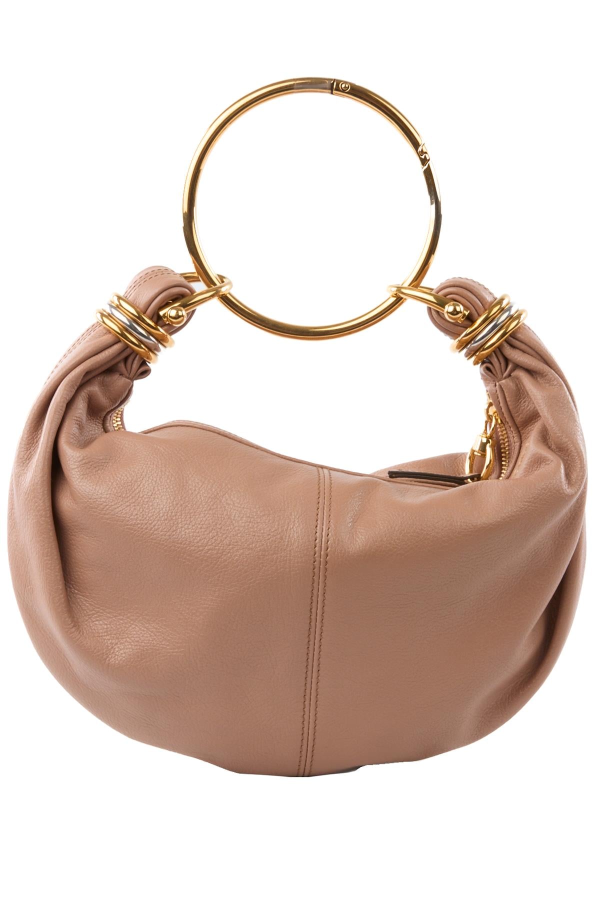 CHLOÉ NUDE BRACELET LEATHER SHOULDER BAG