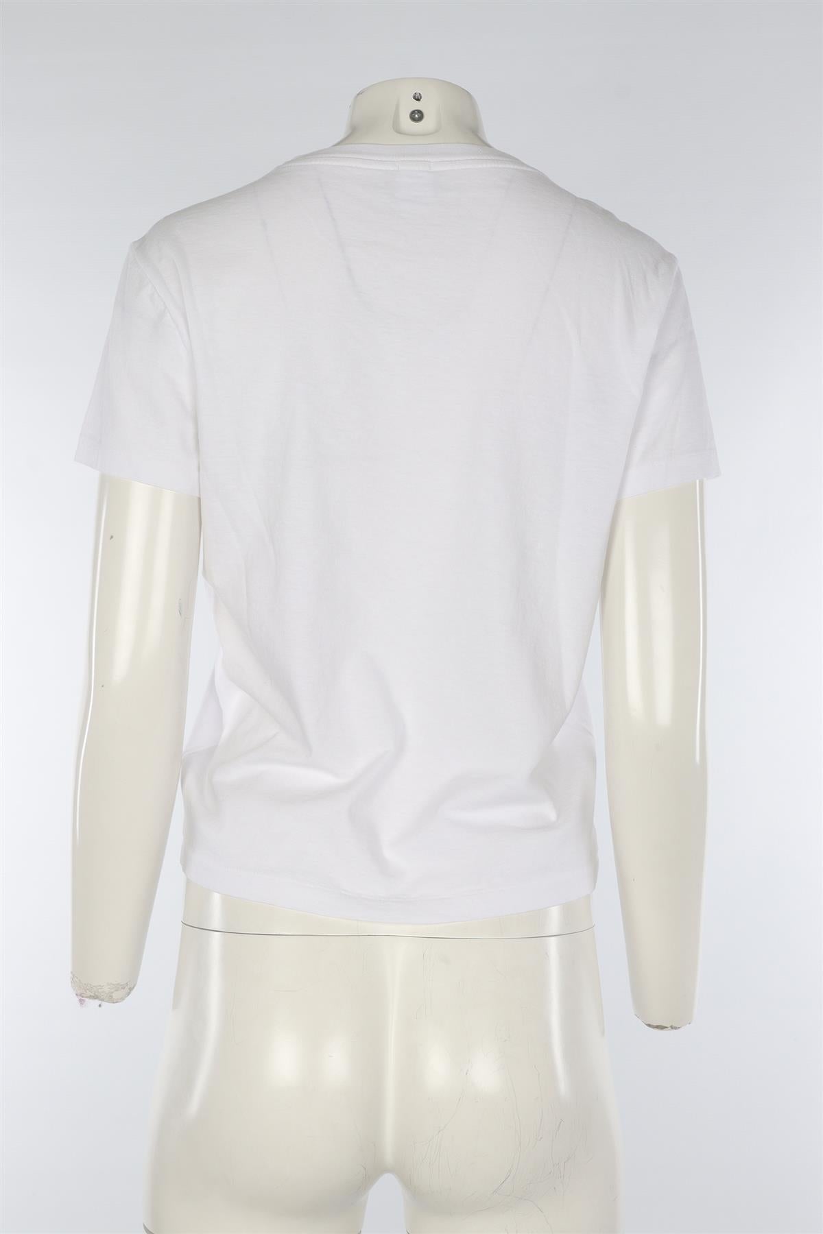 RE/DONE + PAMELA ANDERSON WHITE COTTON T-SHIRT MEDIUM