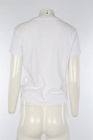 RE/DONE + PAMELA ANDERSON WHITE COTTON T-SHIRT MEDIUM