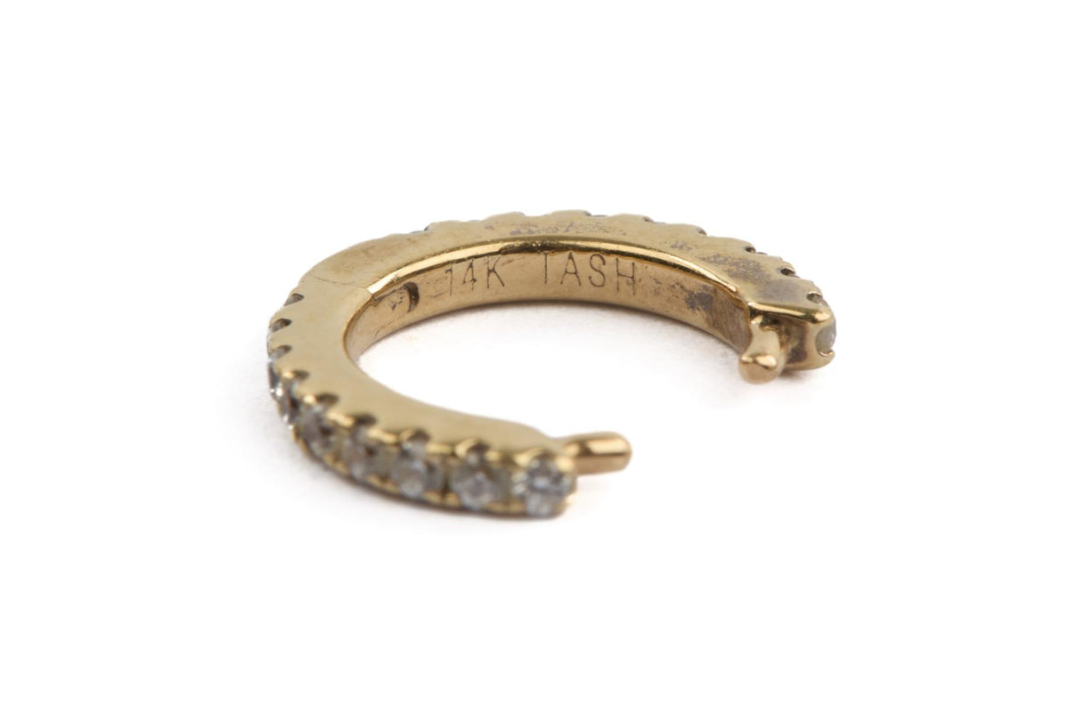 MARIA TASH 14K GOLD CZ EAR CUFF