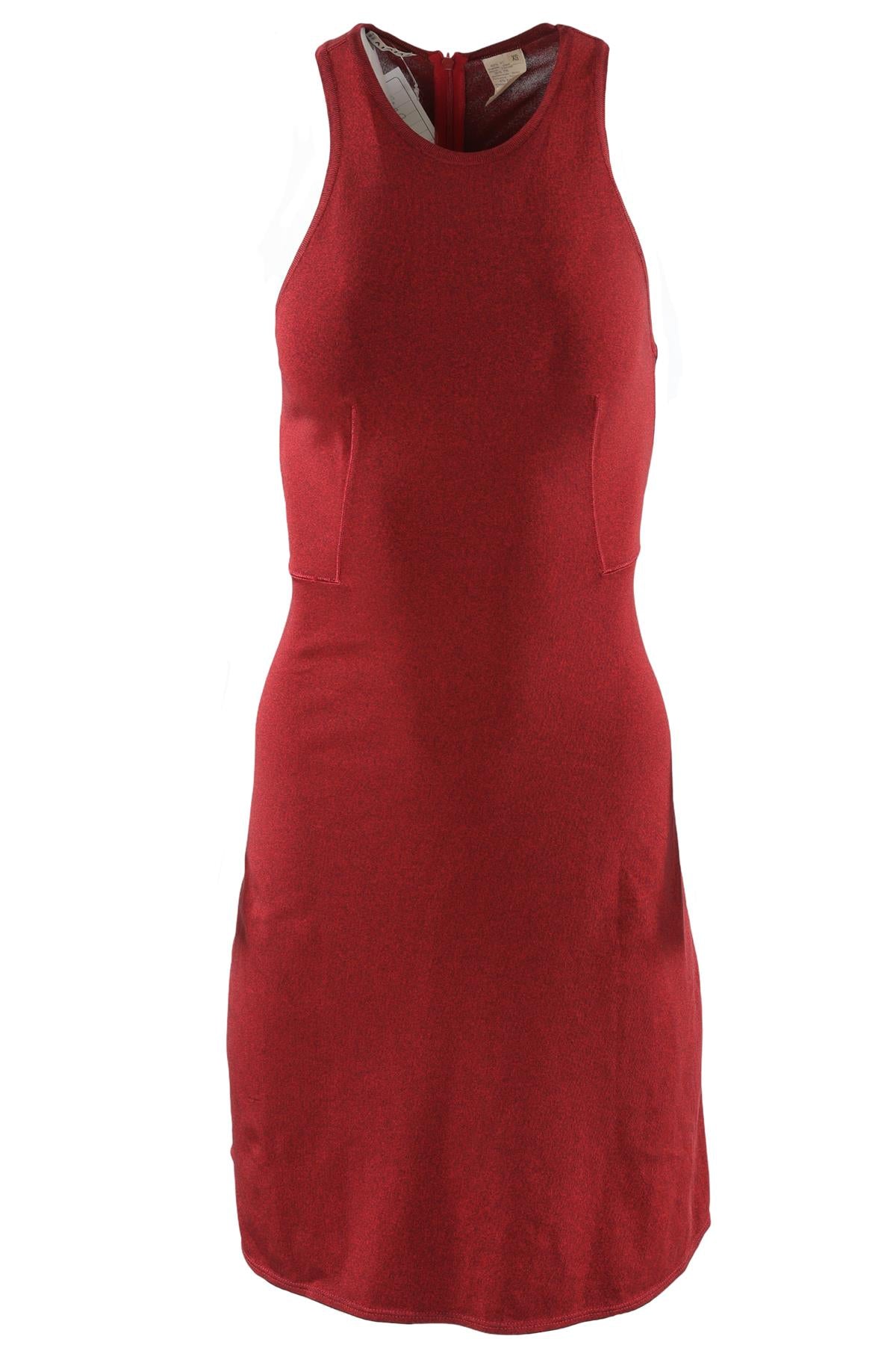 ALAÏA RED KNIT MINI DRESS XSMALL