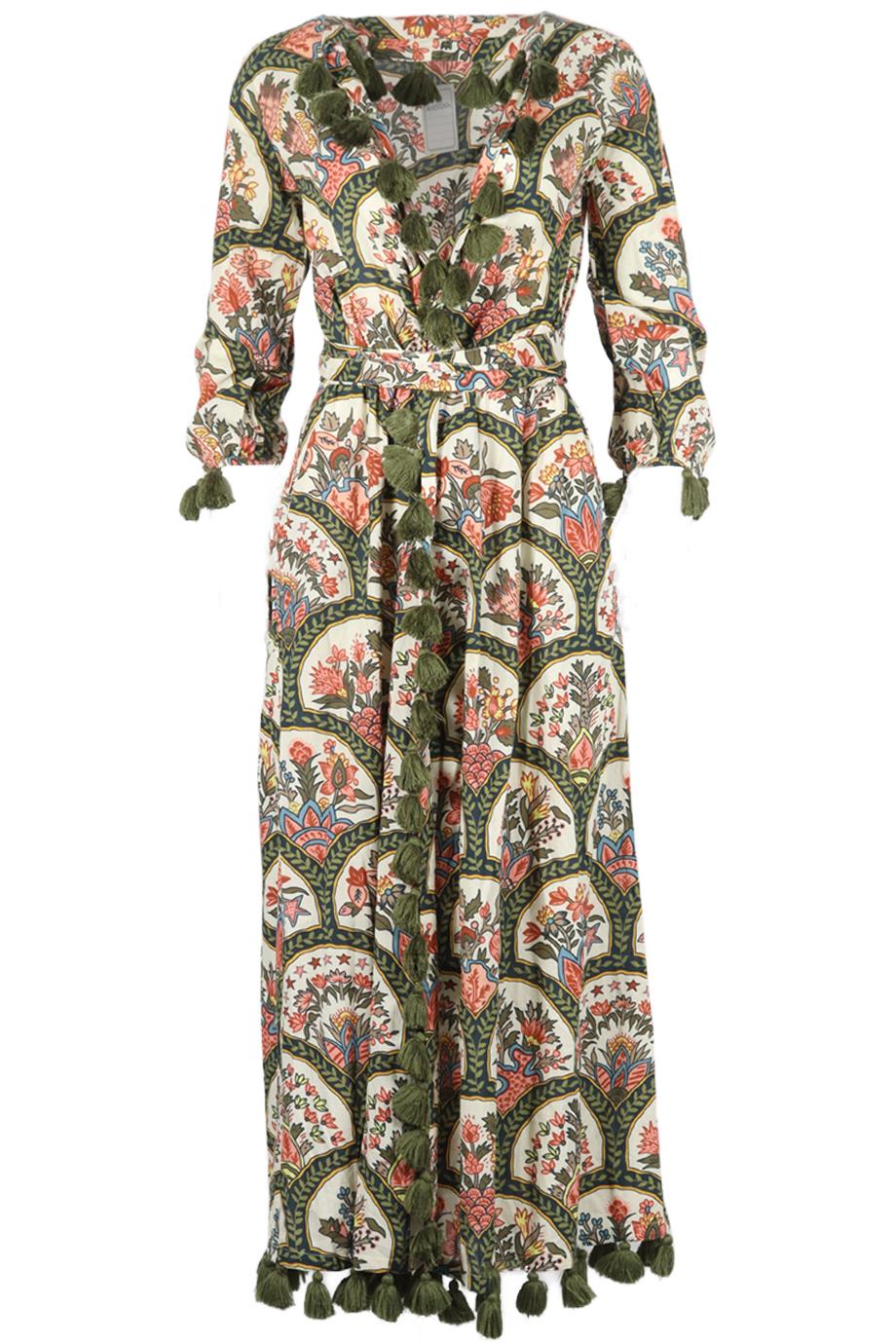 RHODE BELTED PRINTED COTTON ROBE XSMALL