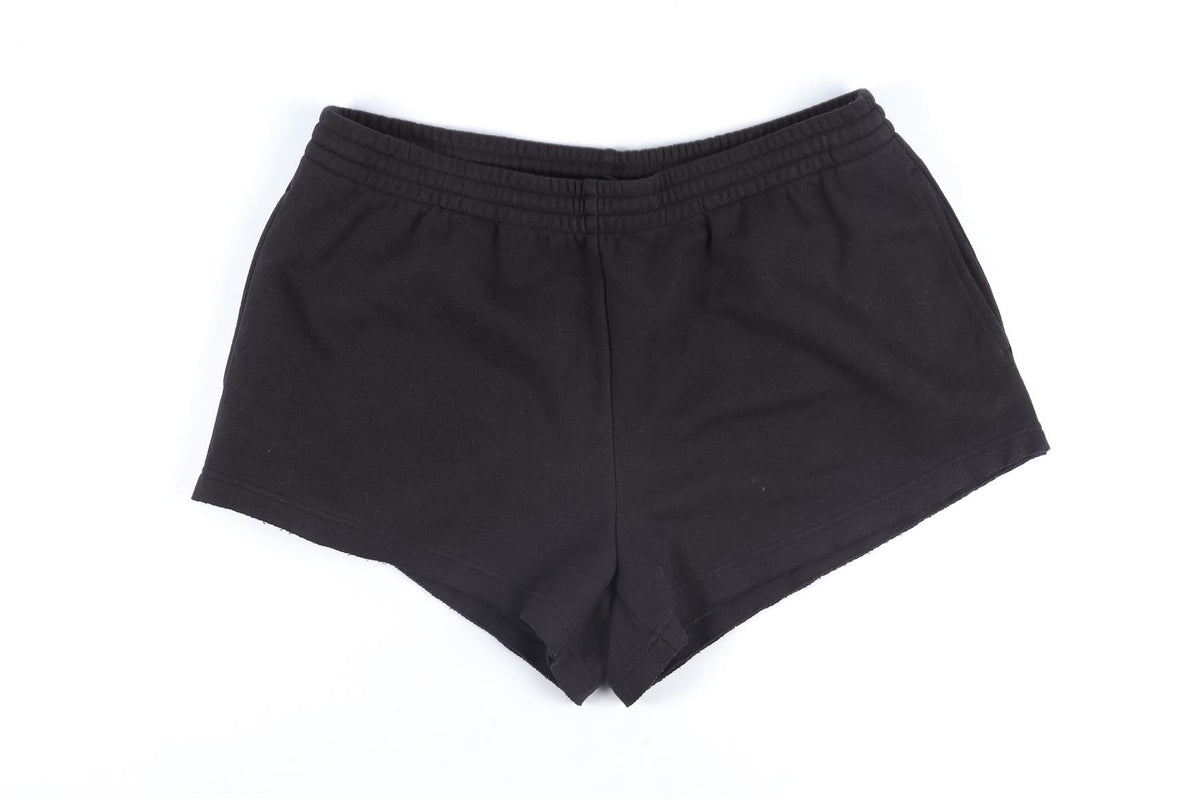 SKIMS BLACK COTTON SHORTS LARGE