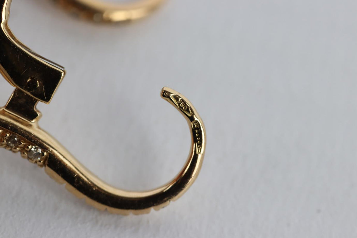 NOA FINE JEWELLERY OCTOPUSSY 18K ROSE GOLD AND DIAMOND EARRINGS