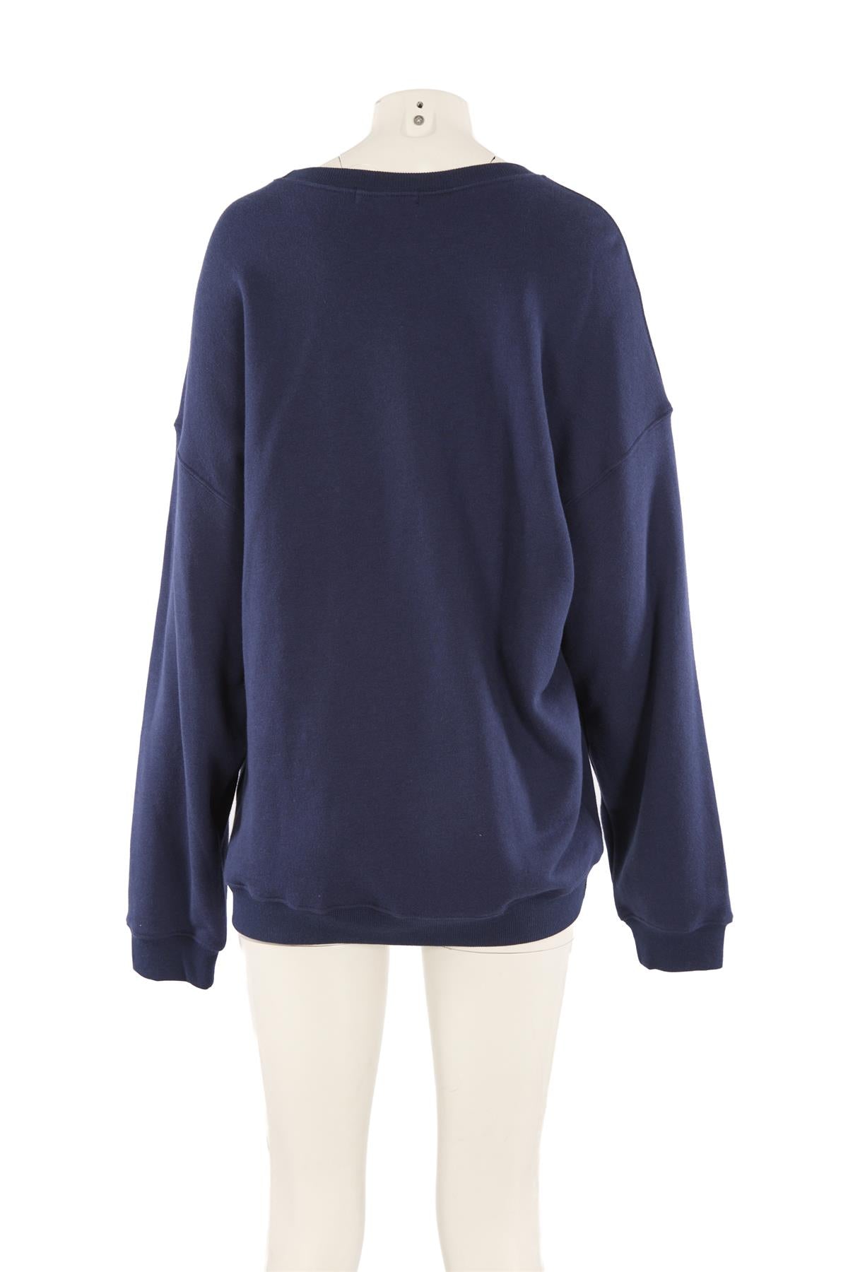 ETERNE NAVY COTTON SWEATSHIRT LARGE
