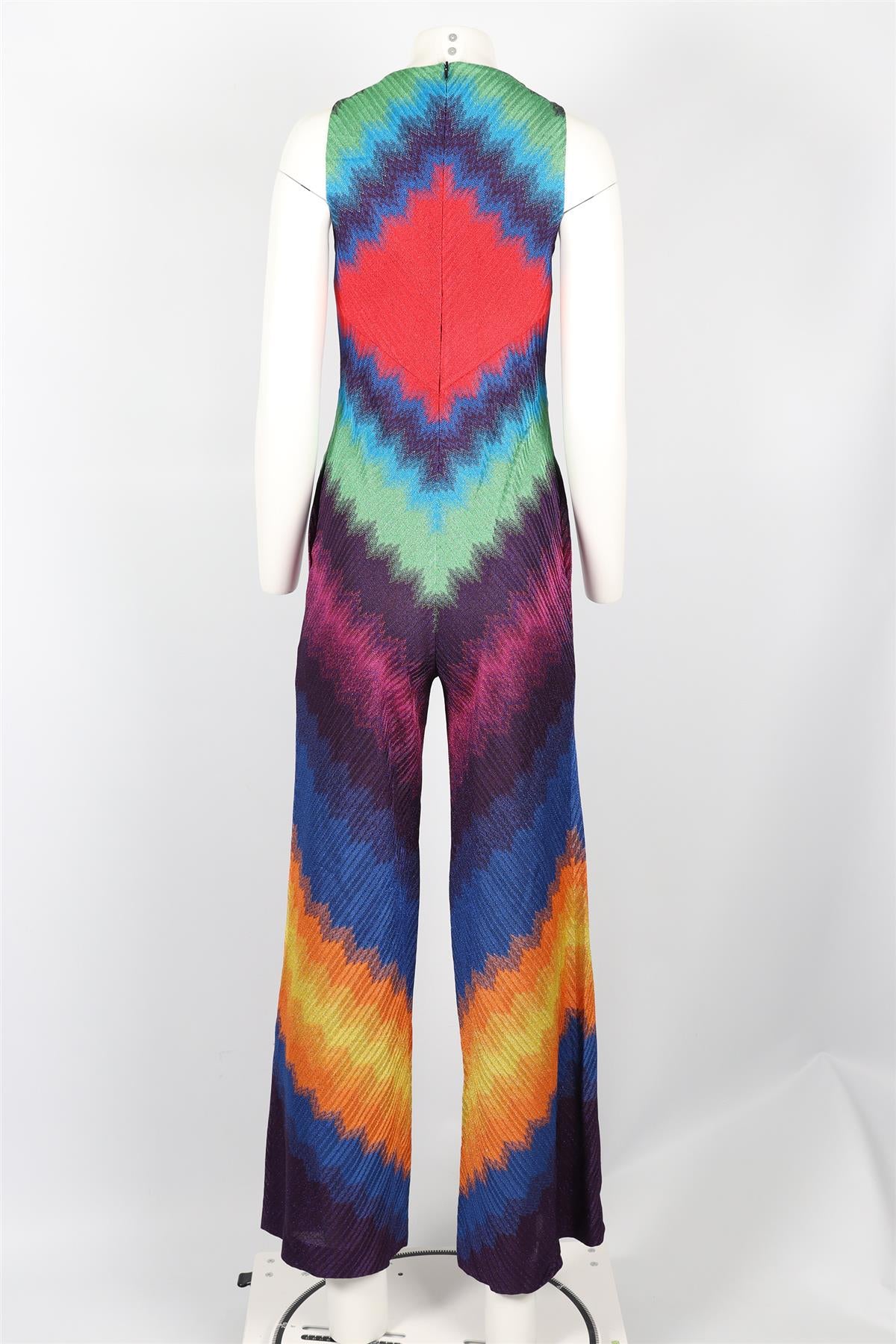 MISSONI MULTICOLOURED CROCHET JUMPSUIT IT 38 UK 6