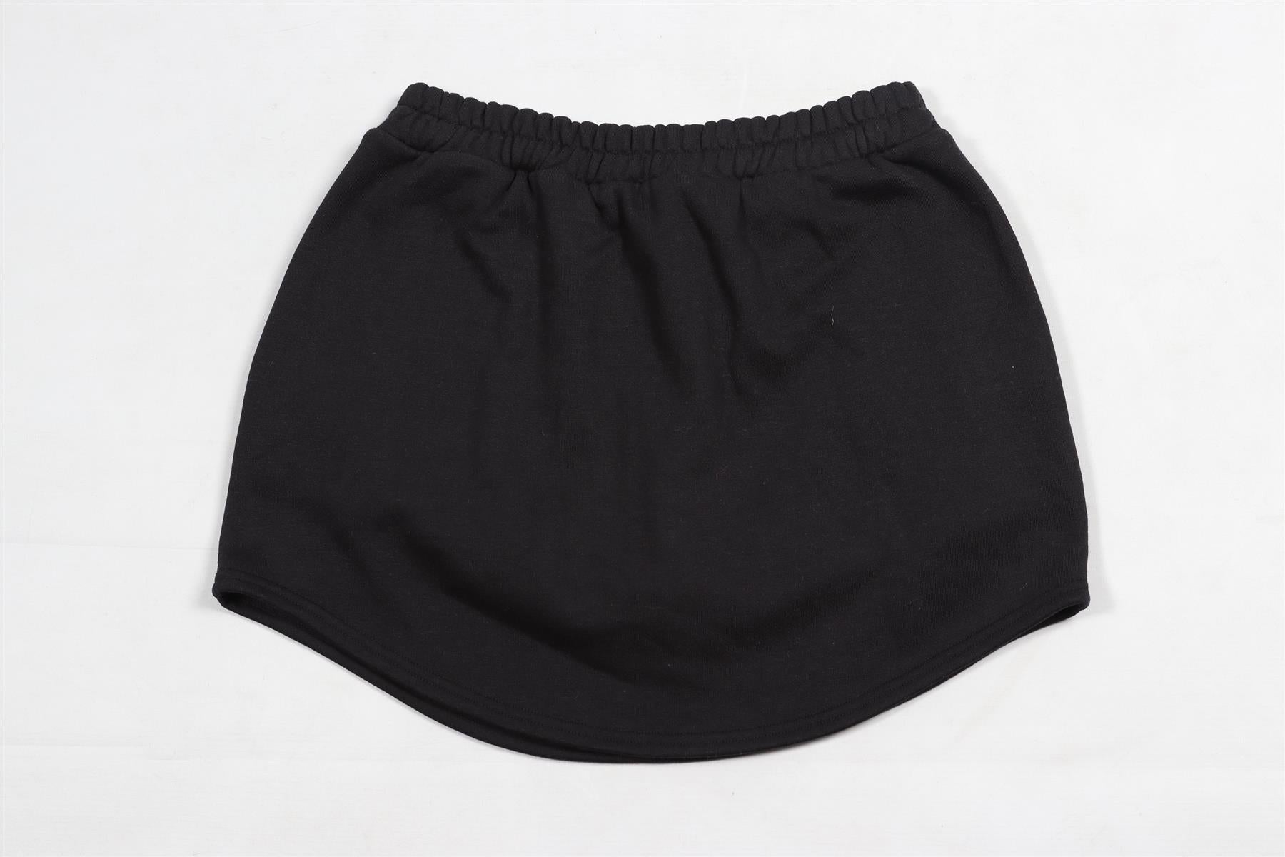 ALO YOGA BLACK COTTON MINI SKIRT SMALL