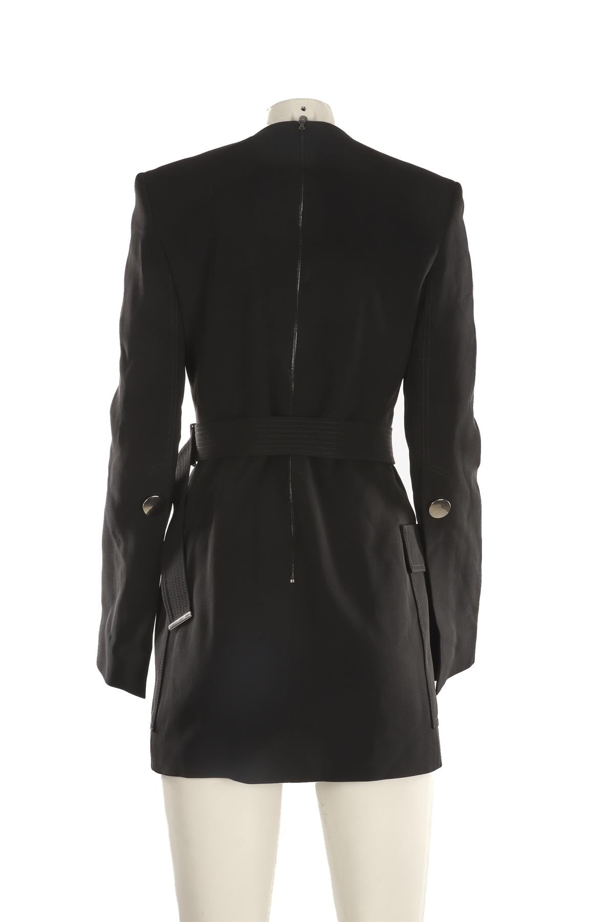 DAVID KOMA BLACK CREPE MINI DRESS UK 10