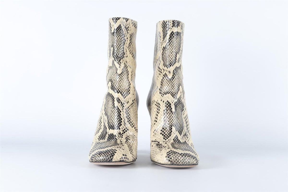 PARIS TEXAS YELLOW LEATHER ANKLE BOOTS EU 38.5 UK 5.5 US 8.5
