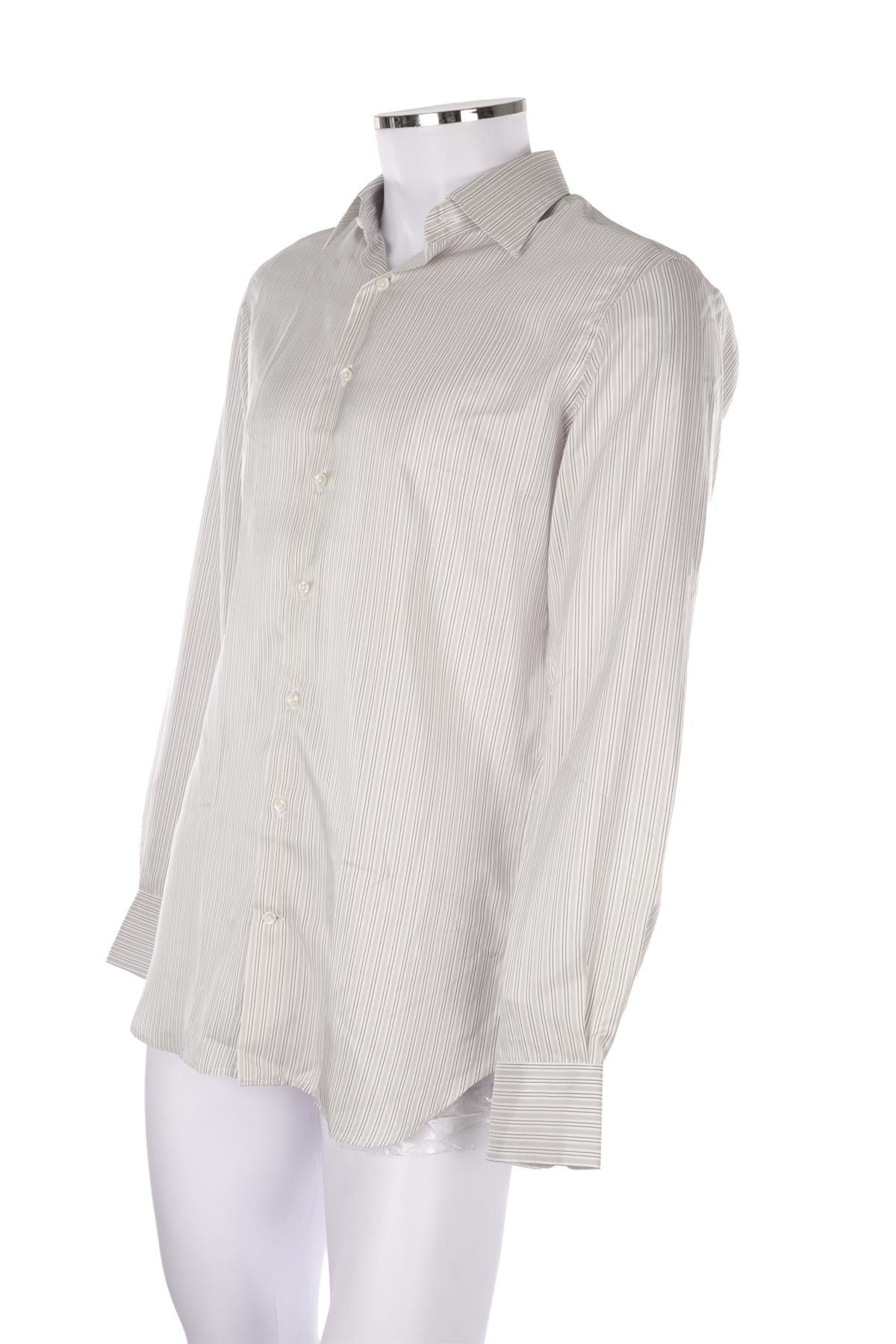 GREY MEN'S SILK SHIRT