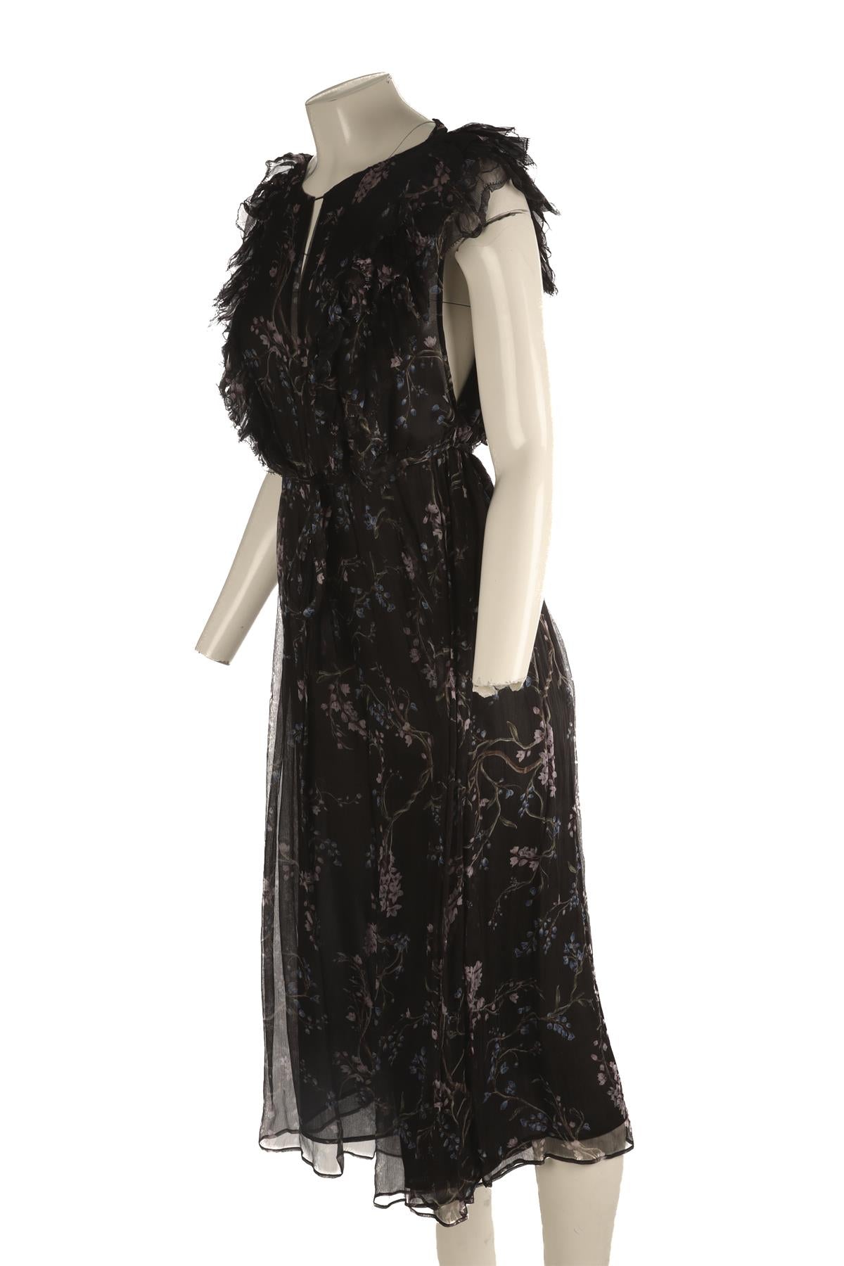ZIMMERMANN BLACK SILK JUMPSUIT UK 8