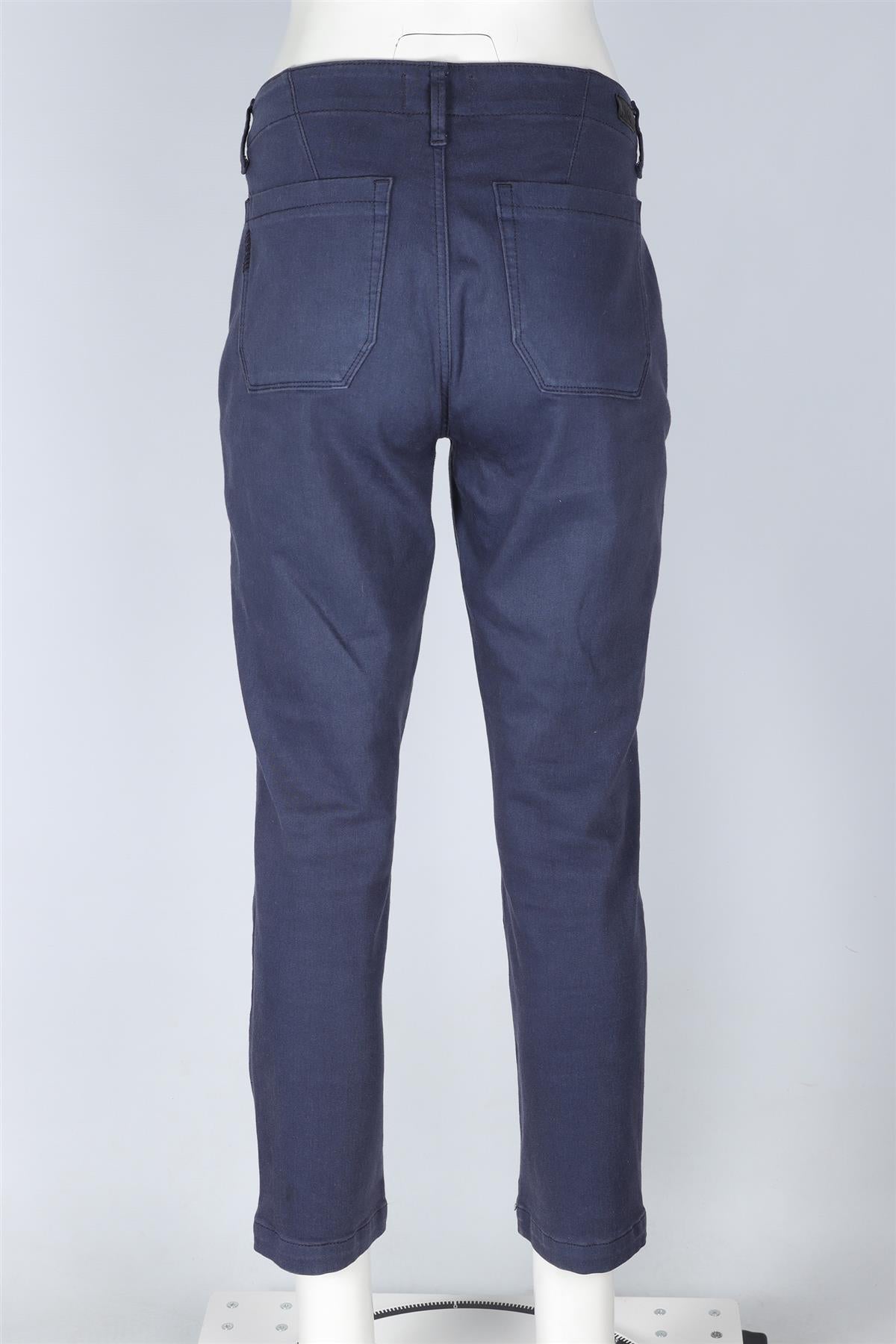 PAIGE NAVY MID RISE STRAIGHT LEG JEANS W29 UK 10-12