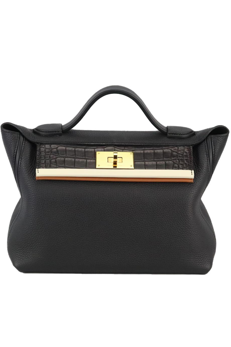 HERMÈS 2020 24/24 29CM TOGO LEATHER, ALLIGATOR AND SWIFT LEATHER BAG