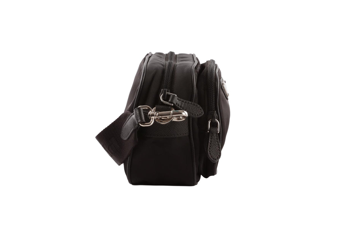 BLACK 2005 RE-EDITION CAMERA NYLON SHOULDER BAG