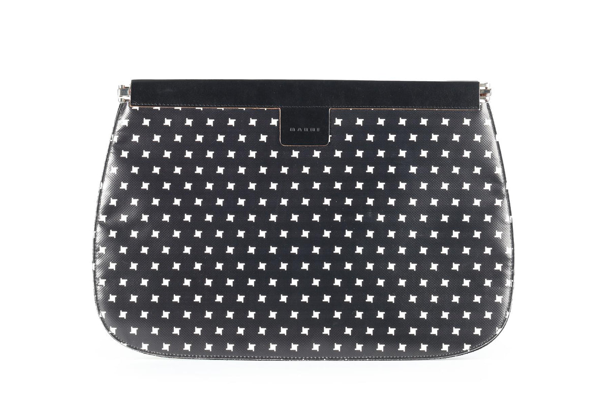 MARNI BLACK LEATHER CLUTCH