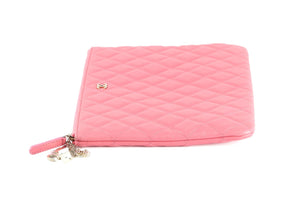 CHANEL PINK 2016 O-CASE MEDIUM CLUTCH BAG