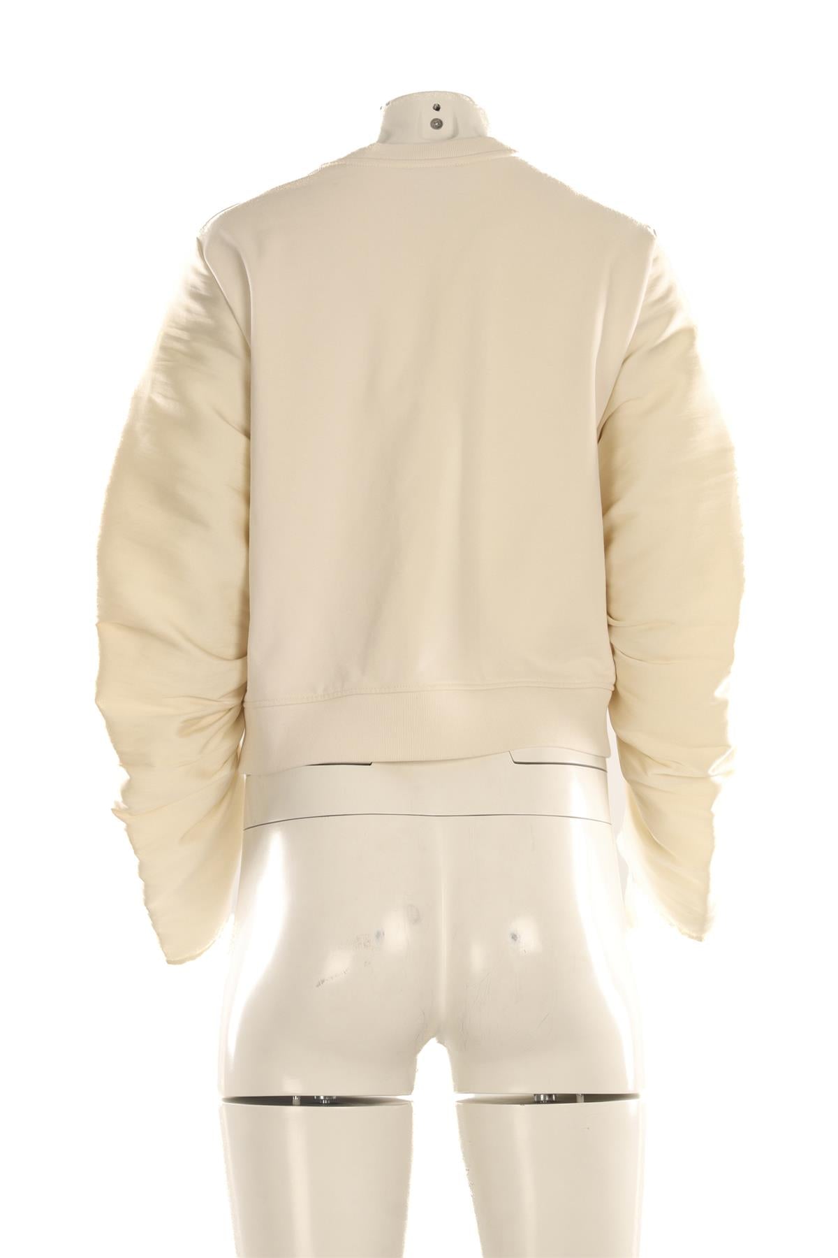 3.1 PHILLIP LIM IVORY COTTON SWEATSHIRT XSMALL