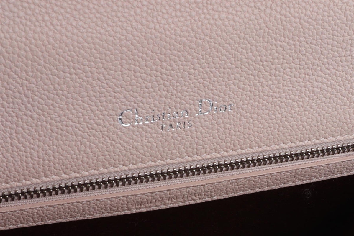 CHRISTIAN DIOR PINK DIORAMA MEDIUM LEATHER SHOULDER BAG