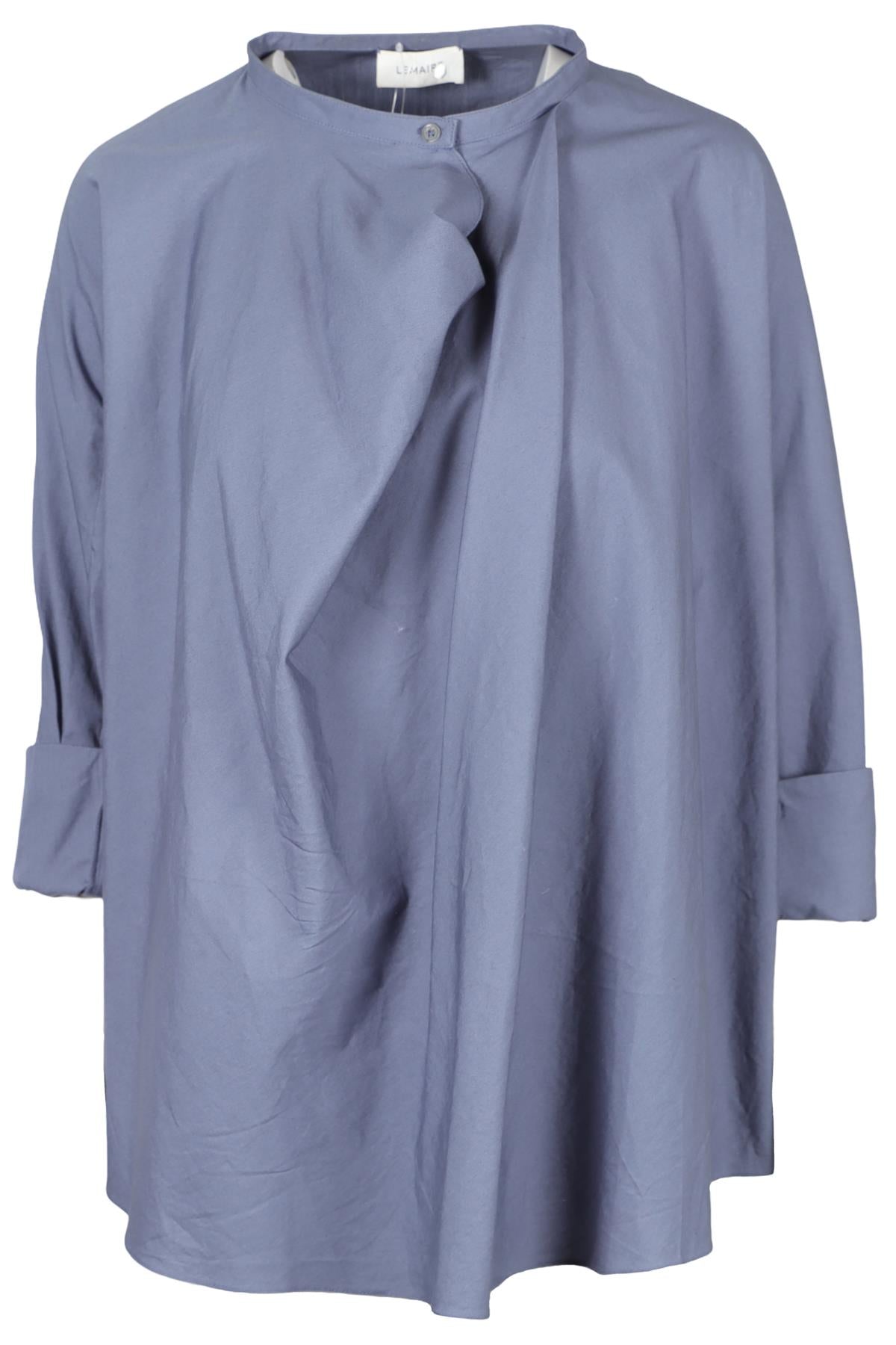 LEMAIRE BLUE COTTON TOP FR 38 UK 10