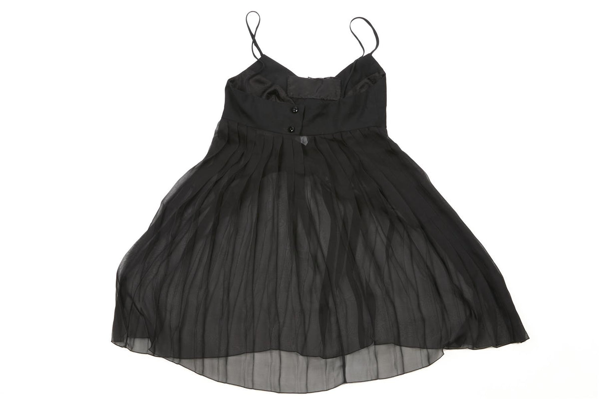 CHANEL BLACK 2001 WOOL TOP FR 34 UK 6