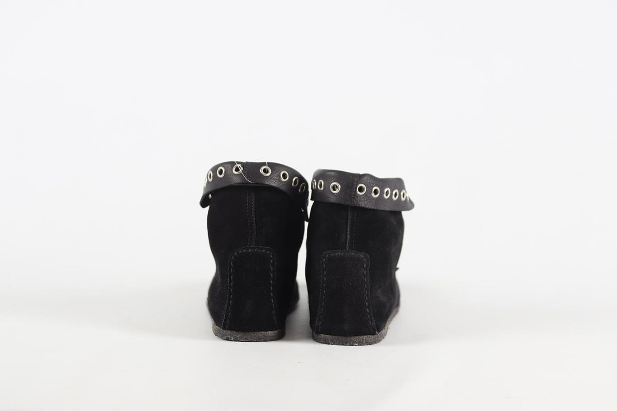 ISABEL MARANT SUEDE AND LEATHER ANKLE BOOTS EU 38 UK 5 US 8