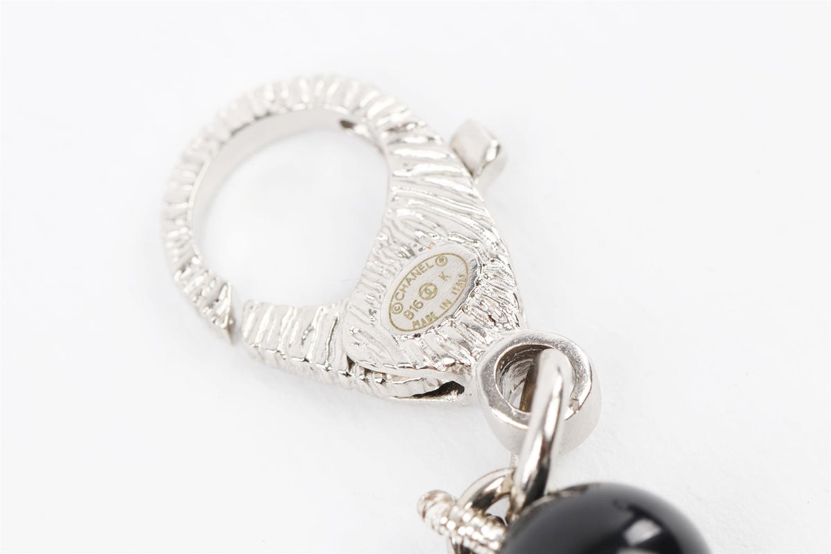CHANEL BLACK 2016 CC PEARL NECKLACE