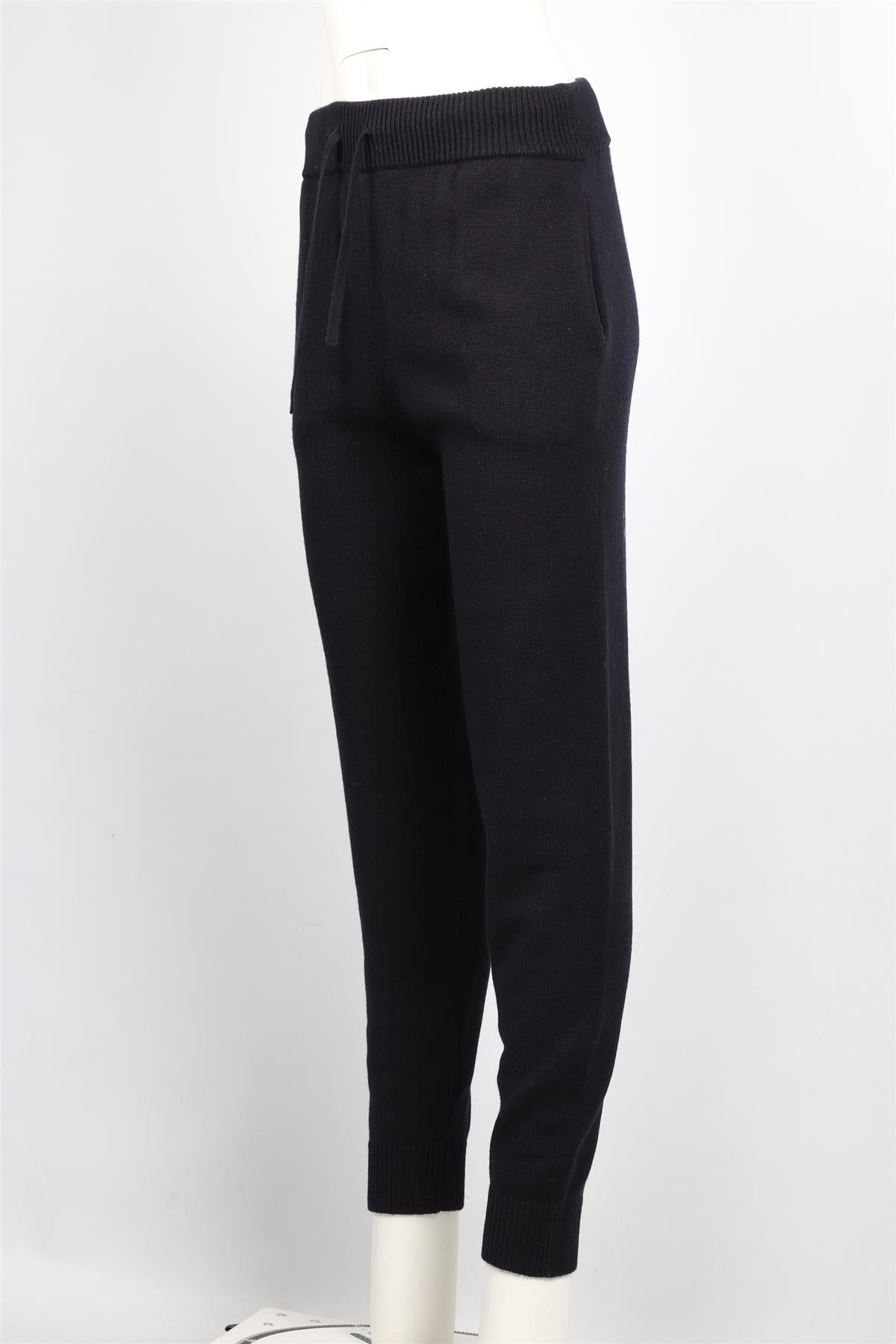 ALEX EAGLE SPORTING CLUB NAVY CASHMERE TRACK PANTS SMALL