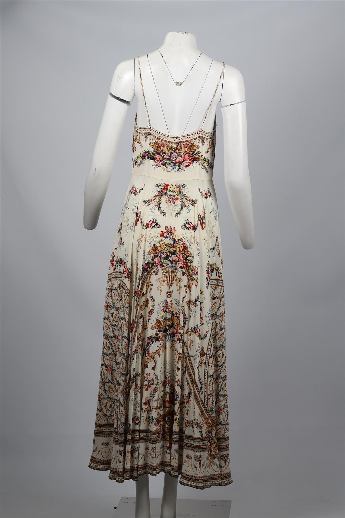 CAMILLA CRYSTAL AND SILK MAXI DRESS MEDIUM