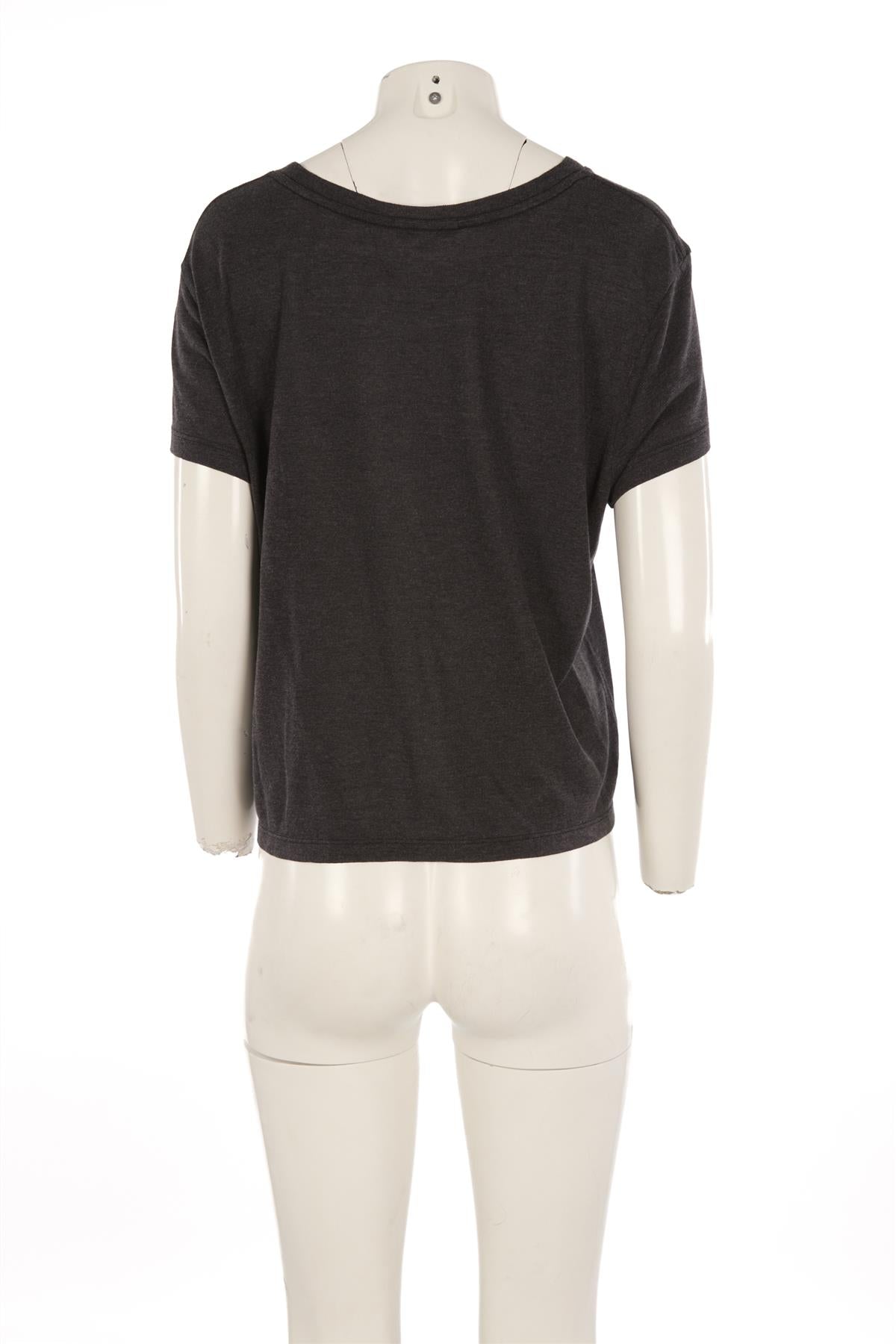 AGOLDE GREY JERSEY T-SHIRT LARGE