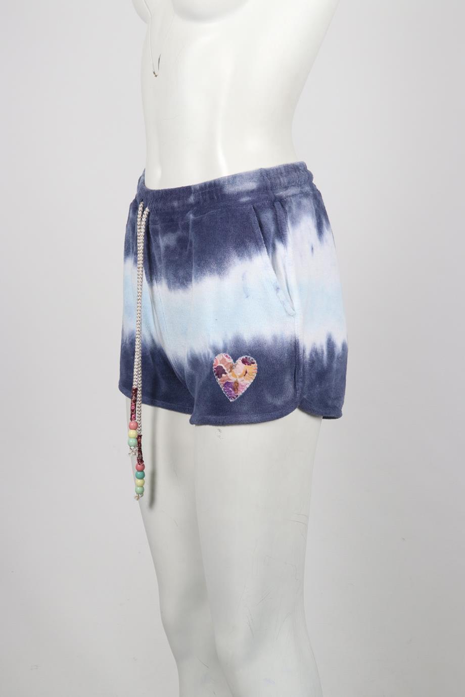 LOVESHACKFANCY TIE DYED COTTON SHORTS SMALL