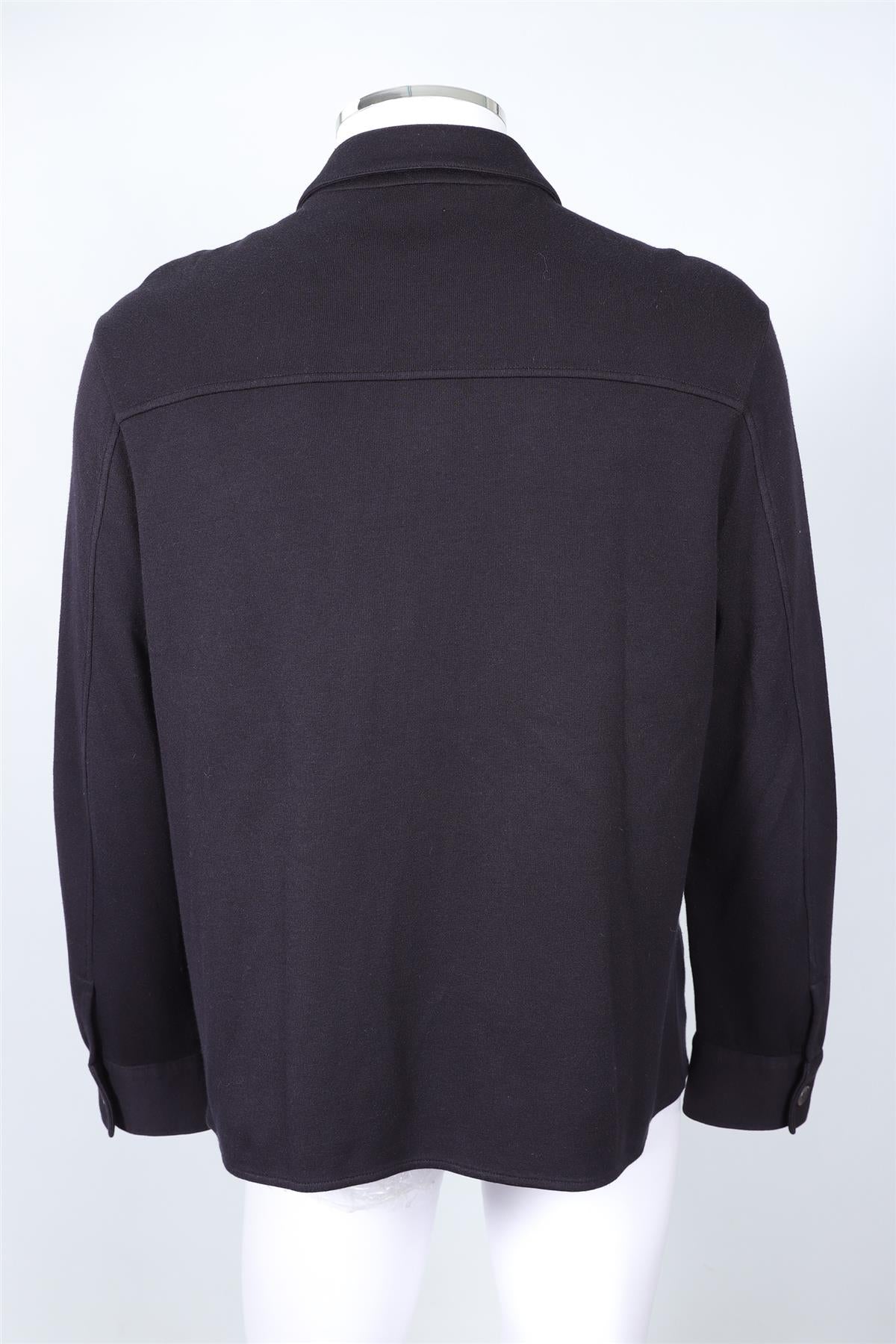 LORO PIANA NAVY MEN'S COTTON JACKET XXLARGE